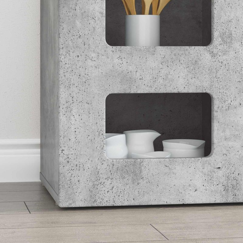 Casa si Gradina - Mobilier - Comode si corpuri - Comode - Bufet Gri din beton 100 x 35 x 59 cm Lemn compozit - Infinity.ro