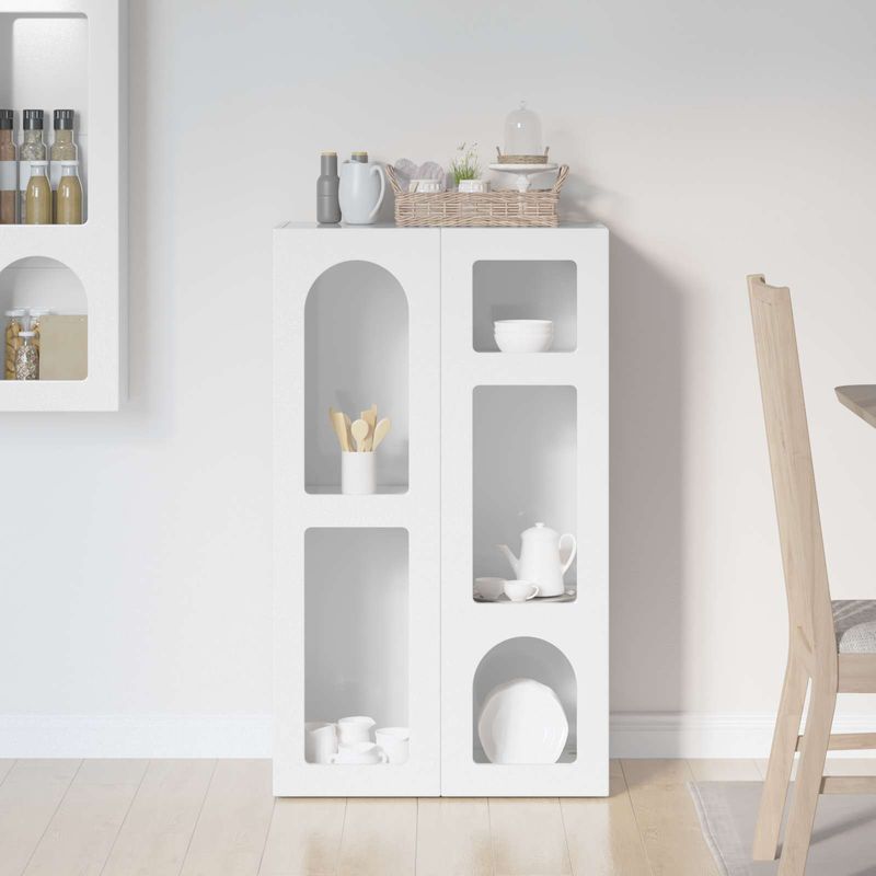 Casa si Gradina - Mobilier - Comode si corpuri - Corpuri bucatarie - Bufet Alb lucios 59 x 35 x 100,5 cm Lemn compozit - Infinity.ro