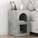 Casa si Gradina - Mobilier - Comode si corpuri - Noptiere - Noptiera 2 pcs Gri din beton 29.5 x 35 x 50 cm Lemn compozit - Infinity.ro