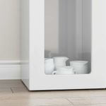 Casa si Gradina - Mobilier - Comode si corpuri - Corpuri bucatarie - Bufet Alb lucios 59 x 35 x 100,5 cm Lemn compozit - Infinity.ro