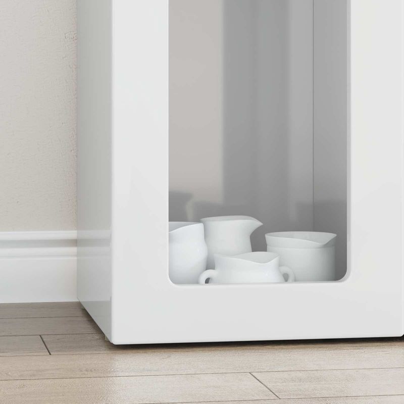 Casa si Gradina - Mobilier - Comode si corpuri - Corpuri bucatarie - Bufet Alb lucios 59 x 35 x 100,5 cm Lemn compozit - Infinity.ro