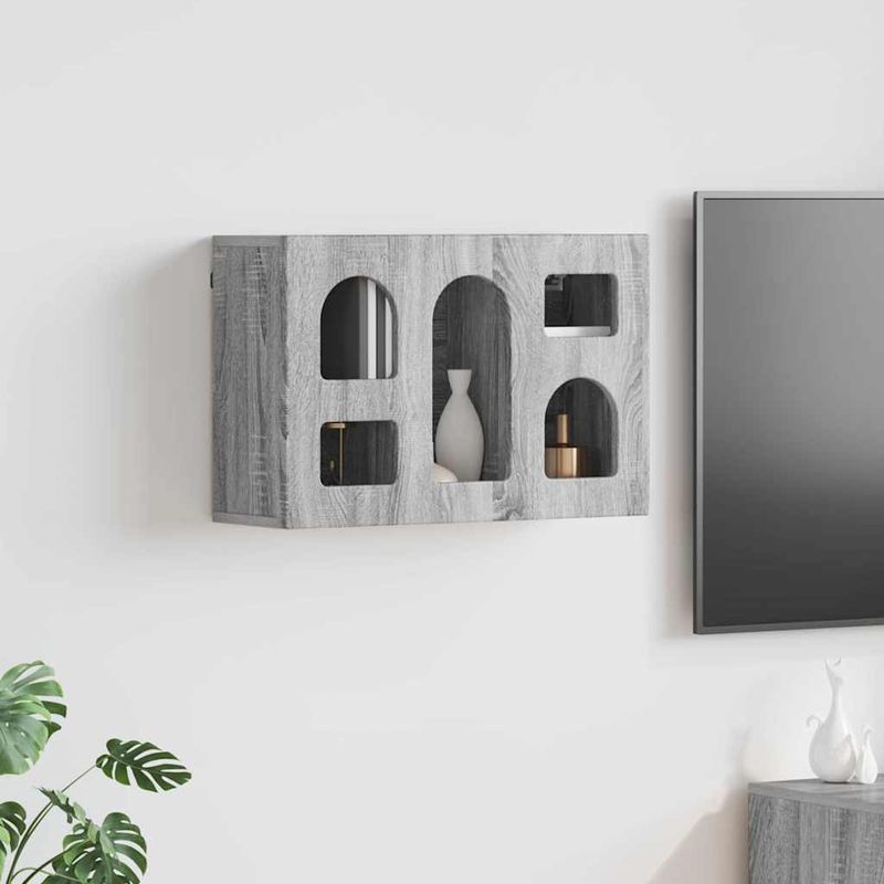 Casa si Gradina - Mobilier - Dulapuri si sifoniere - Dulapuri - Dulap suspendat Gri Sonoma 60 x 20 x 40 cm Lemn compozit - Infinity.ro