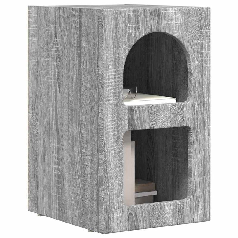 Casa si Gradina - Mobilier - Comode si corpuri - Noptiere - Noptiera Gri Sonoma 29.5 x 35 x 50 cm Lemn compozit - Infinity.ro