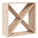 Casa si Gradina - Mobilier - Biblioteci si rafturi - Rafturi - Raft pentru vin 2 pcs natural 62 x 25 x 62 cm Lemn de pin masiv - Infinity.ro