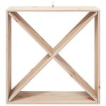 Casa si Gradina - Mobilier - Biblioteci si rafturi - Rafturi - Raft pentru vin 2 pcs natural 62 x 25 x 62 cm Lemn de pin masiv - Infinity.ro