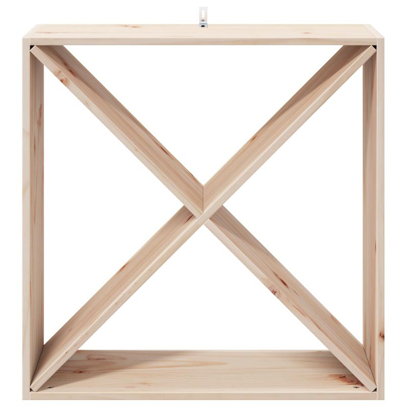 Casa si Gradina - Mobilier - Biblioteci si rafturi - Rafturi - Raft pentru vin 2 pcs natural 62 x 25 x 62 cm Lemn de pin masiv - Infinity.ro