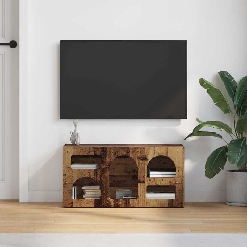 Casa si Gradina - Mobilier - Comode si corpuri - Comode - Cabinet TV Lemn vechi 80 x 35 x 40 cm Lemn compozit - Infinity.ro