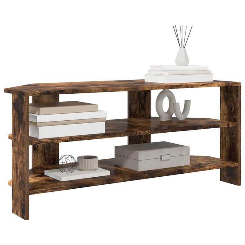 Casa si Gradina - Mobilier - Comode si corpuri - Comode - DulapdecoltpentruTV Stejar fumuriu 102x40,5x45cm Lemn compozit - Infinity.ro
