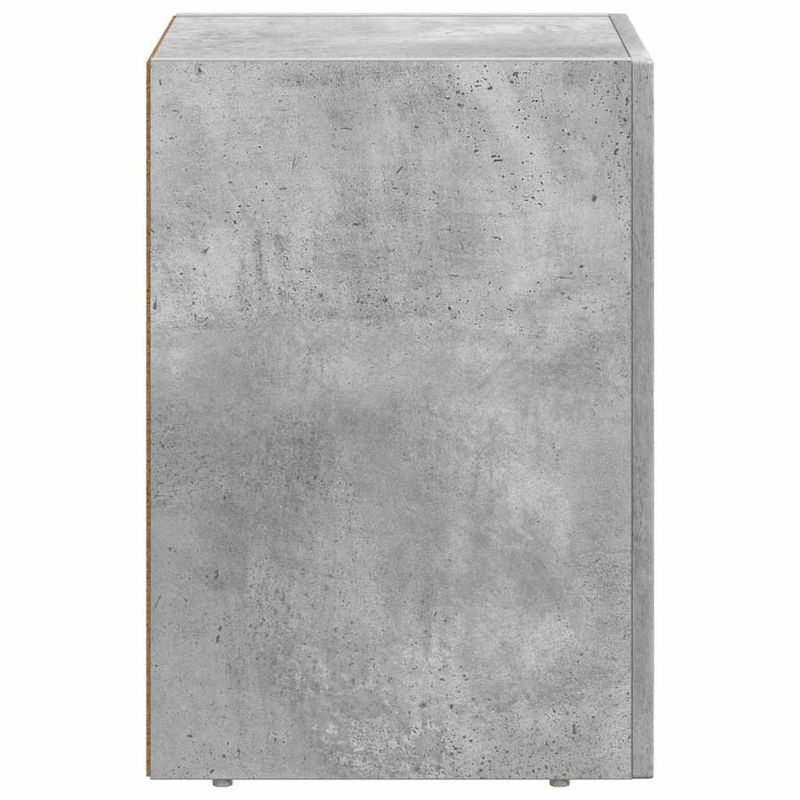 Casa si Gradina - Mobilier - Comode si corpuri - Noptiere - Noptiera 2 pcs Gri din beton 29.5 x 35 x 50 cm Lemn compozit - Infinity.ro