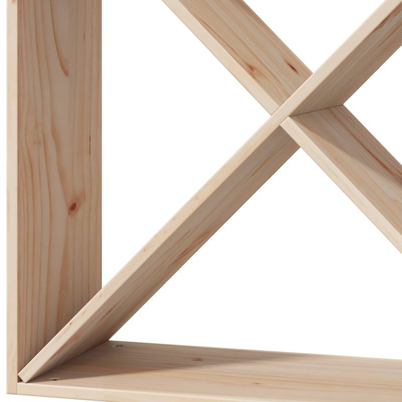 Casa si Gradina - Mobilier - Biblioteci si rafturi - Rafturi - Raft pentru vin 2 pcs natural 62 x 25 x 62 cm Lemn de pin masiv - Infinity.ro