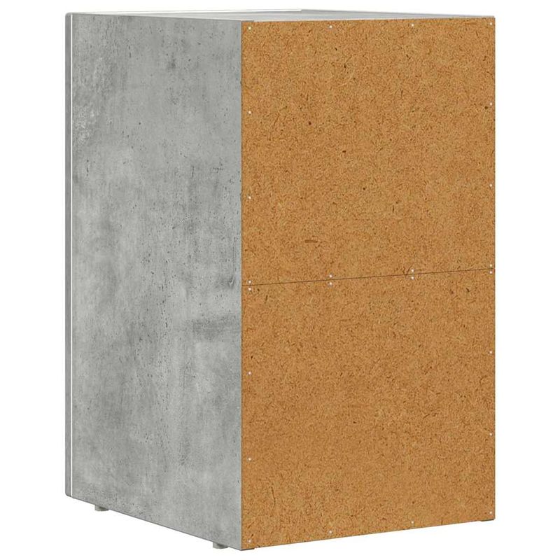 Casa si Gradina - Mobilier - Comode si corpuri - Noptiere - Noptiera 2 pcs Gri din beton 29.5 x 35 x 50 cm Lemn compozit - Infinity.ro