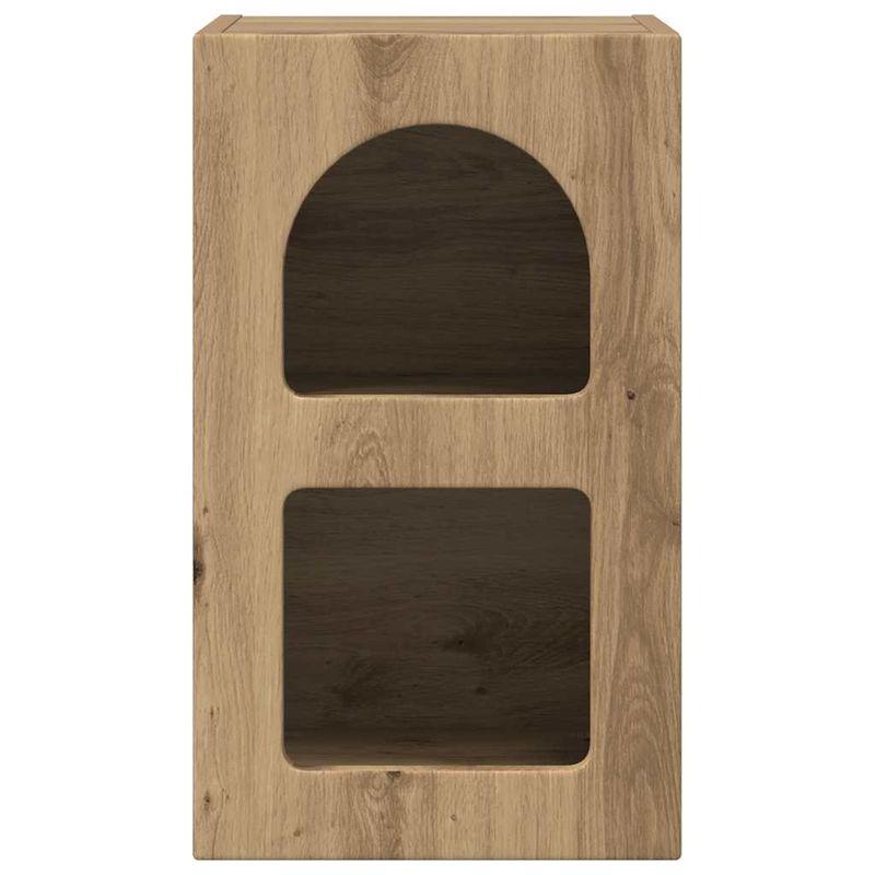 Casa si Gradina - Mobilier - Comode si corpuri - Noptiere - Noptiera Stejar Artizanal 29.5 x 35 x 50 cm Lemn compozit - Infinity.ro
