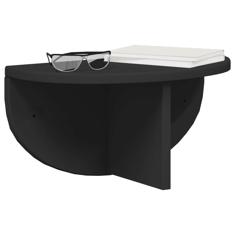 Casa si Gradina - Mobilier - Biblioteci si rafturi - Rafturi - Raft de perete Pe perete Negru 38 x 19 x 19 cm Lemn compozit - Infinity.ro