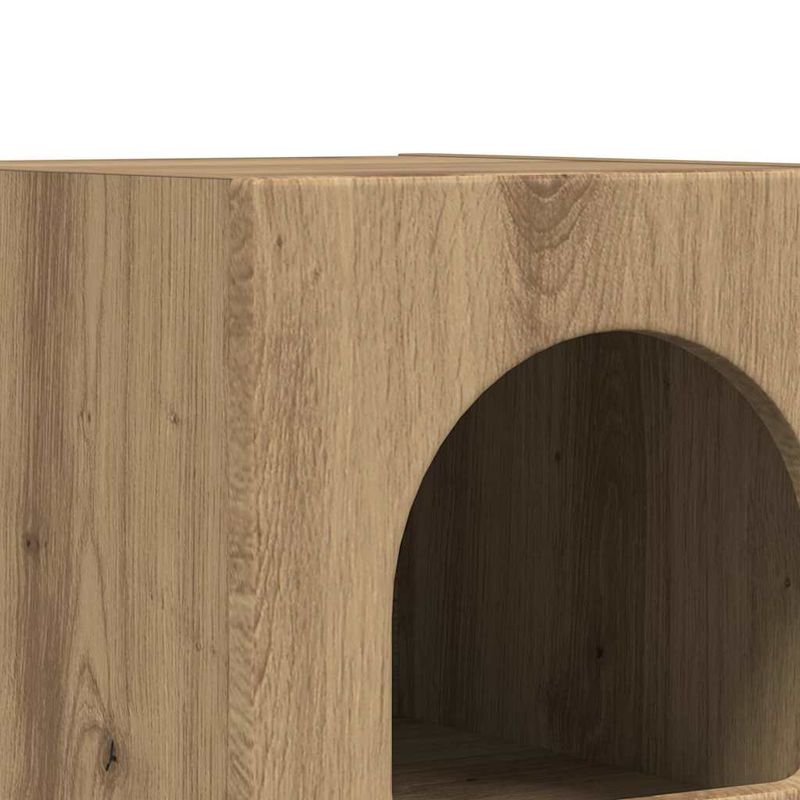 Casa si Gradina - Mobilier - Comode si corpuri - Noptiere - Noptiera Stejar Artizanal 29.5 x 35 x 50 cm Lemn compozit - Infinity.ro