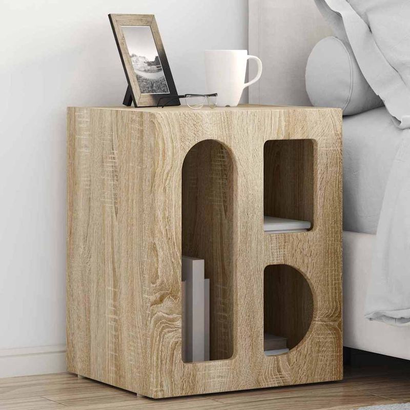 Casa si Gradina - Mobilier - Comode si corpuri - Noptiere - Noptiera Stejar Sonoma 40 x 35 x 50 cm Lemn compozit - Infinity.ro