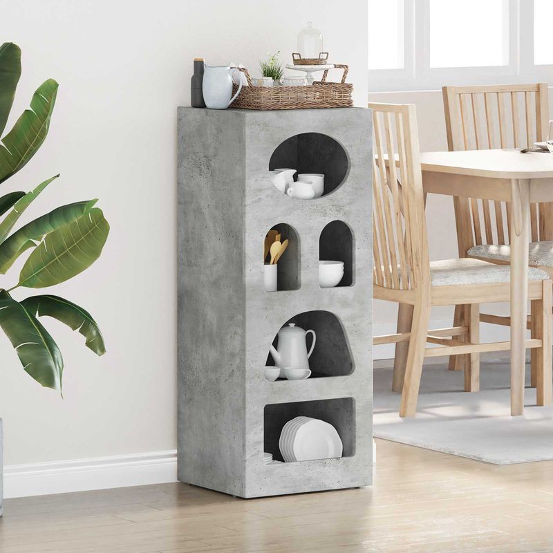 Casa si Gradina - Mobilier - Comode si corpuri - Comode - Bufet Gri din beton 40 x 35 x 100,5 cm Lemn compozit - Infinity.ro