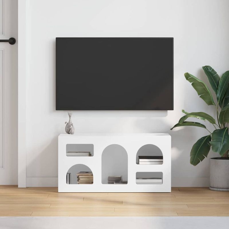 Casa si Gradina - Mobilier - Comode si corpuri - Comode - Cabinet TV Alb 80 x 35 x 40 cm Lemn compozit - Infinity.ro