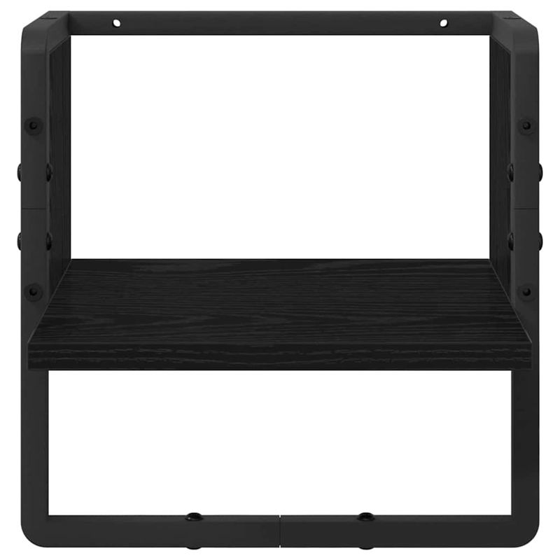 Casa si Gradina - Mobilier - Biblioteci si rafturi - Rafturi - Raft de perete Stejar Negru 30 x 25 x 30 cm Lemn compozit - Infinity.ro