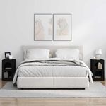 Casa si Gradina - Mobilier - Comode si corpuri - Noptiere - Noptiera 2 pcs Negru 29.5 x 35 x 50 cm Lemn compozit - Infinity.ro