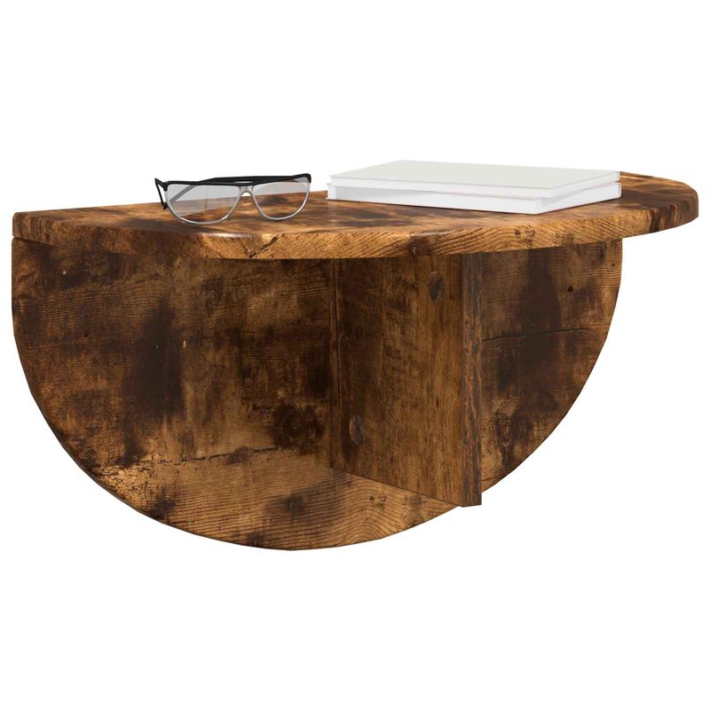 Casa si Gradina - Mobilier - Biblioteci si rafturi - Rafturi - Raft de perete Pe perete 2 pcs Stejar fumuriu 38 x 19 x 19 cm - Infinity.ro