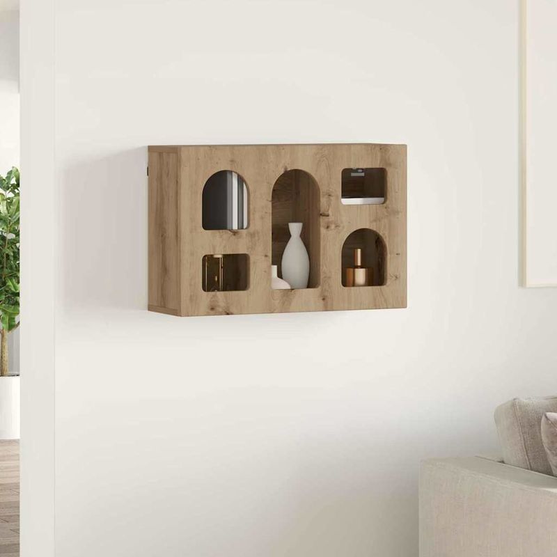 Casa si Gradina - Mobilier - Dulapuri si sifoniere - Dulapuri - Dulap suspendat Stejar Artizanal 60 x 20 x 40 cm Lemn compozit - Infinity.ro