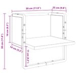 Casa si Gradina - Mobilier - Biblioteci si rafturi - Rafturi - Raft de perete Stejar Negru 30 x 25 x 30 cm Lemn compozit - Infinity.ro