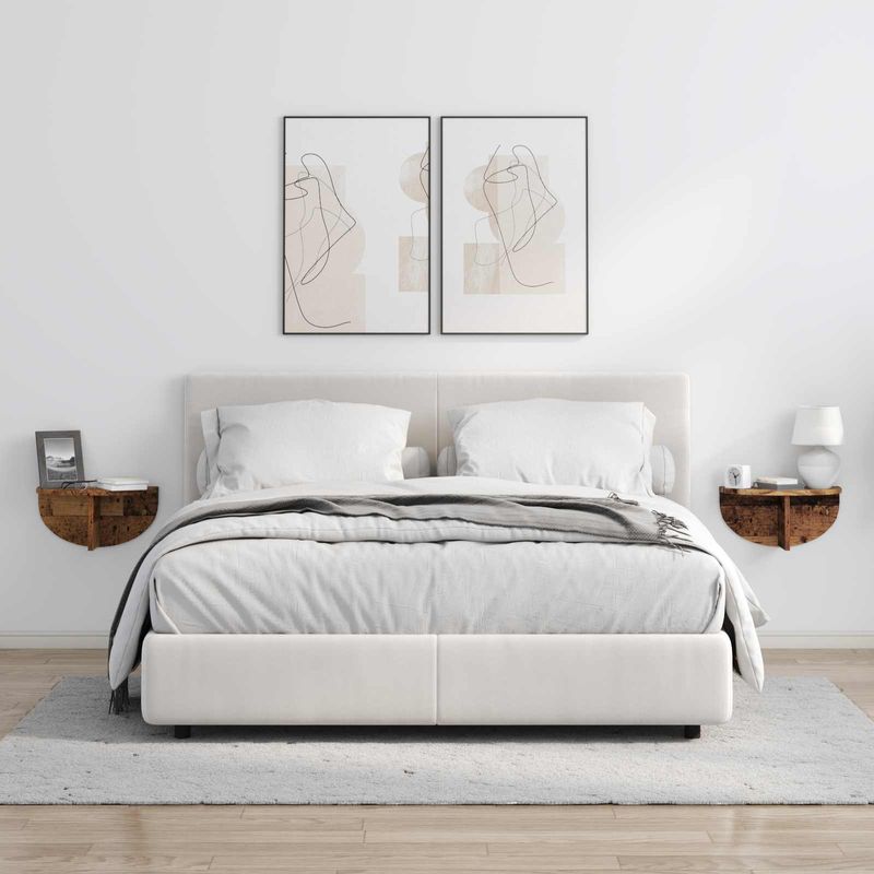 Casa si Gradina - Mobilier - Biblioteci si rafturi - Rafturi - Raft de perete 2 pcs Lemn vechi 38 x 19 x 19 cm Lemn compozit - Infinity.ro