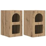 Casa si Gradina - Mobilier - Comode si corpuri - Noptiere - Noptiera 2 pcs Stejar Artizanal 29.5 x 35 x 50 cm Lemn compozit - Infinity.ro