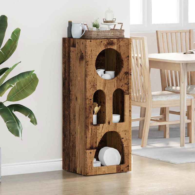 Casa si Gradina - Mobilier - Comode si corpuri - Comode - Bufet Lemn vechi 40 x 35 x 100.5 cm Lemn compozit - Infinity.ro