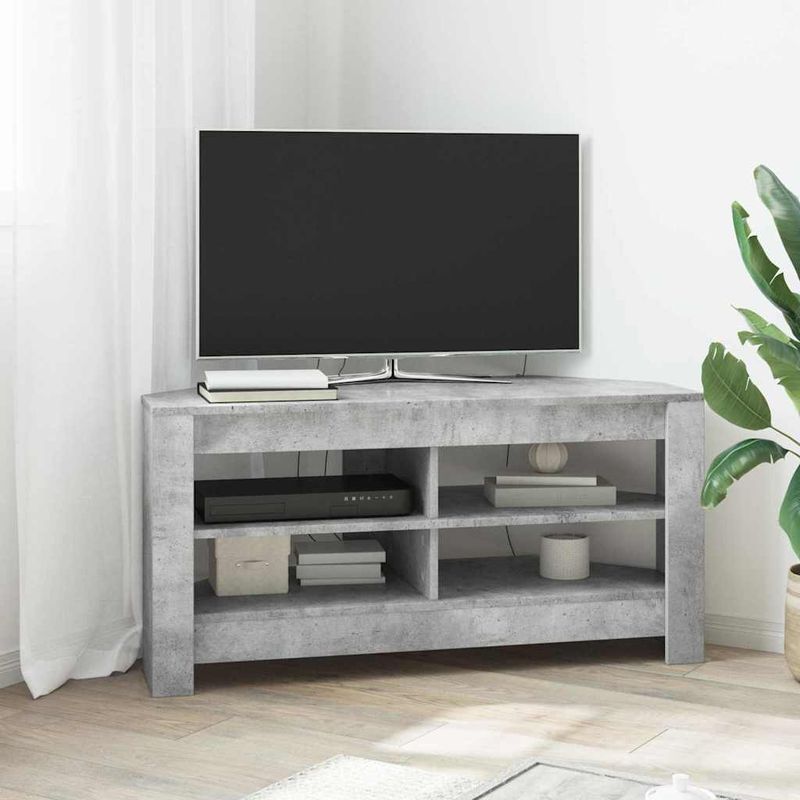 Casa si Gradina - Mobilier - Comode si corpuri - Comode - DulapdecoltpentruTV Gri din beton 102 x 40,5 x 45 cm - Infinity.ro