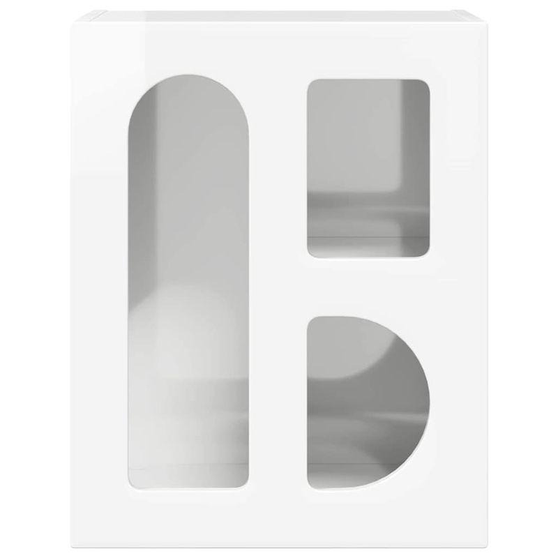 Casa si Gradina - Mobilier - Comode si corpuri - Noptiere - Noptiera 2 pcs Alb lucios 40 x 35 x 50 cm Lemn compozit - Infinity.ro