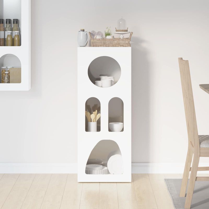 Casa si Gradina - Mobilier - Comode si corpuri - Corpuri bucatarie - Bufet Alb lucios 40 x 35 x 100.5 cm Lemn compozit - Infinity.ro