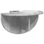Casa si Gradina - Mobilier - Biblioteci si rafturi - Rafturi - Raft de perete Pe perete 2 pcs Gri din beton 38 x 19 x 19 cm - Infinity.ro