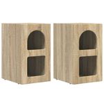 Casa si Gradina - Mobilier - Comode si corpuri - Noptiere - Noptiera 2 pcs Stejar Sonoma 29.5 x 35 x 50 cm Lemn compozit - Infinity.ro