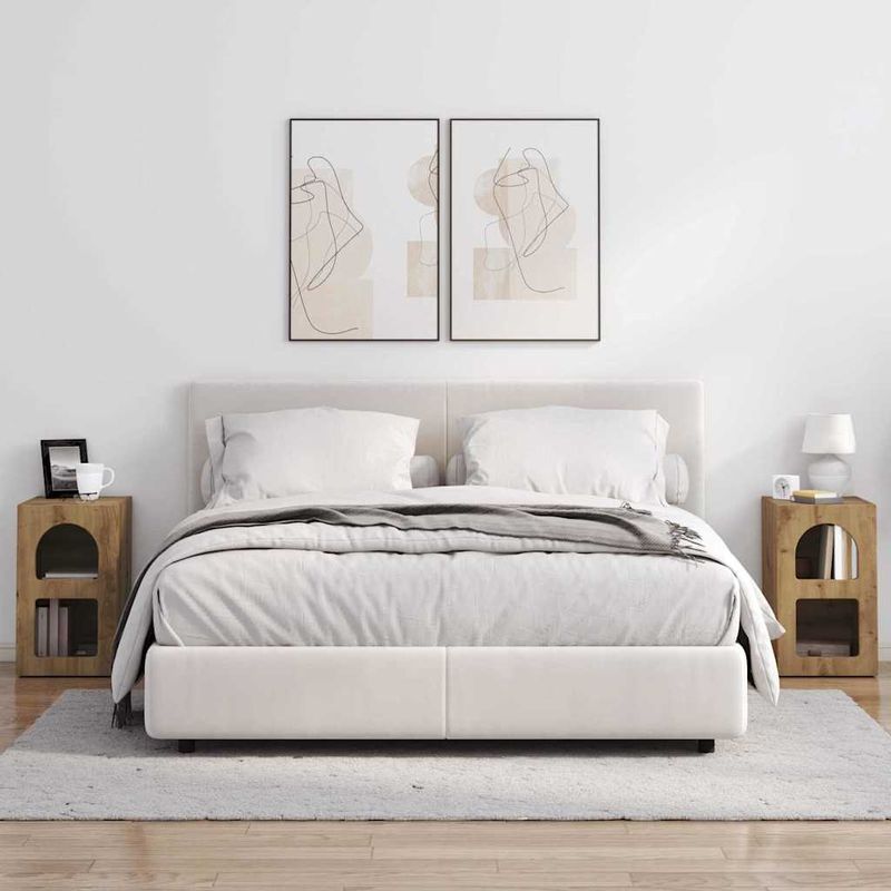 Casa si Gradina - Mobilier - Comode si corpuri - Noptiere - Noptiera 2 pcs Stejar Artizanal 29.5 x 35 x 50 cm Lemn compozit - Infinity.ro