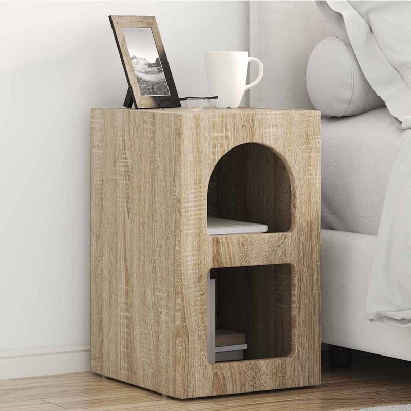 Casa si Gradina - Mobilier - Comode si corpuri - Noptiere - Noptiera 2 pcs Stejar Sonoma 29.5 x 35 x 50 cm Lemn compozit - Infinity.ro