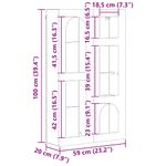 Casa si Gradina - Mobilier - Dulapuri si sifoniere - Dulapuri - Dulap suspendat Lemn vechi 59 x 20 x 100 cm Lemn compozit - Infinity.ro