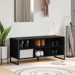 Casa si Gradina - Mobilier - Organizare si depozitare - Organizator incaltaminte - Dulap pentru pantofi Stejar Negru 60 x 35 x 44 cm Lemn compozit - Infinity.ro