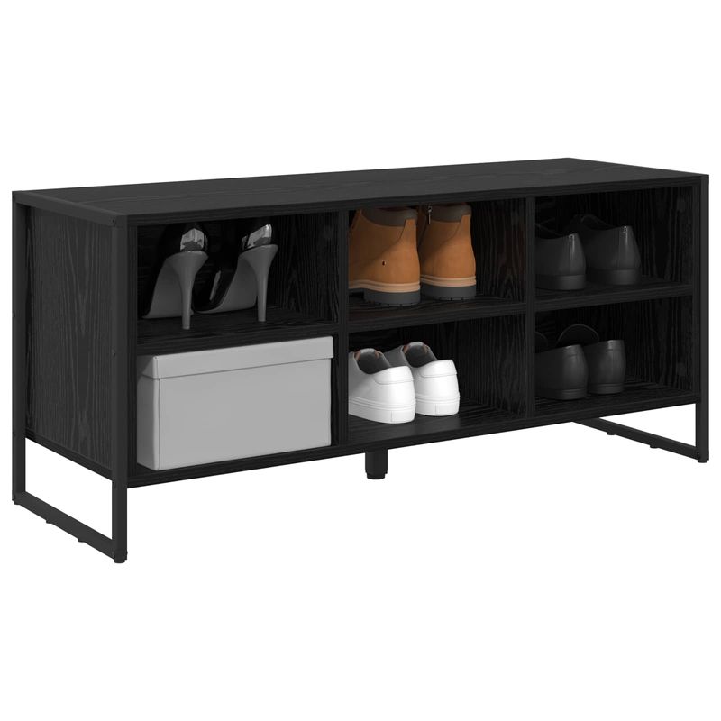 Casa si Gradina - Mobilier - Organizare si depozitare - Organizator incaltaminte - Dulap pentru pantofi Stejar Negru 60 x 35 x 44 cm Lemn compozit - Infinity.ro