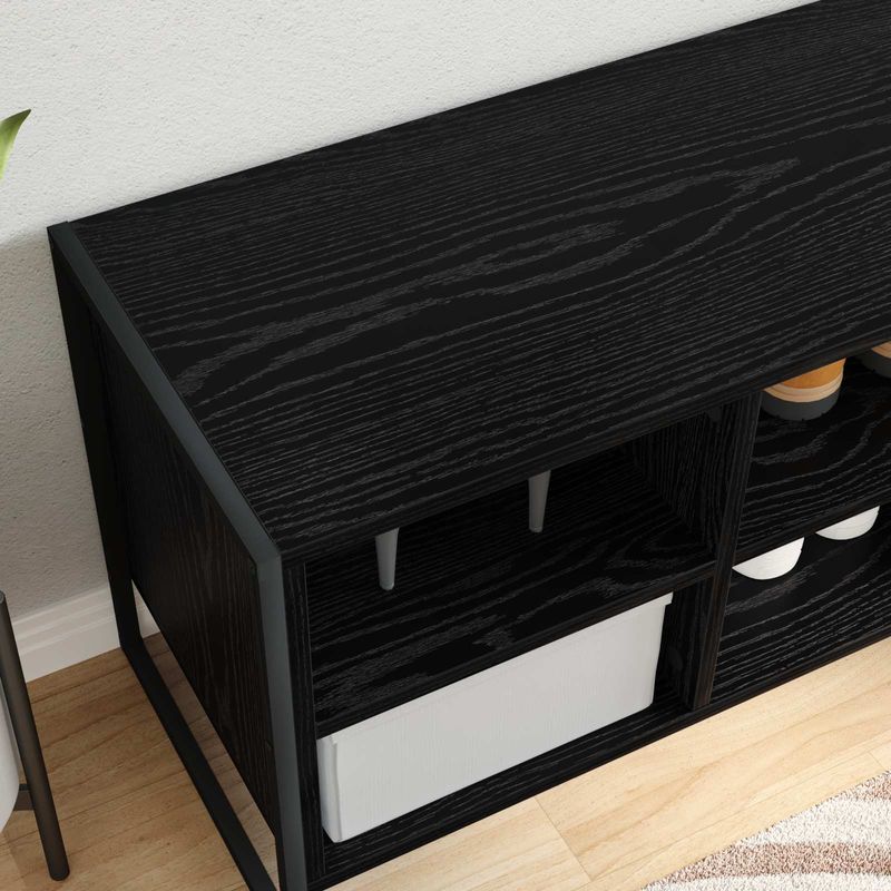 Casa si Gradina - Mobilier - Organizare si depozitare - Organizator incaltaminte - Dulap pentru pantofi Stejar Negru 60 x 35 x 44 cm Lemn compozit - Infinity.ro