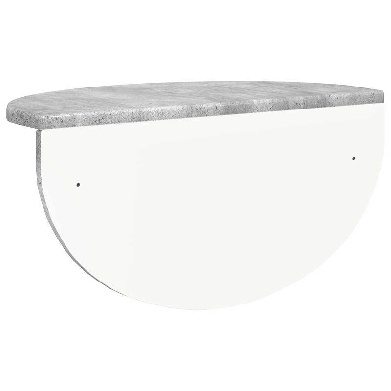 Casa si Gradina - Mobilier - Biblioteci si rafturi - Rafturi - Raft de perete Pe perete 2 pcs Gri din beton 38 x 19 x 19 cm - Infinity.ro