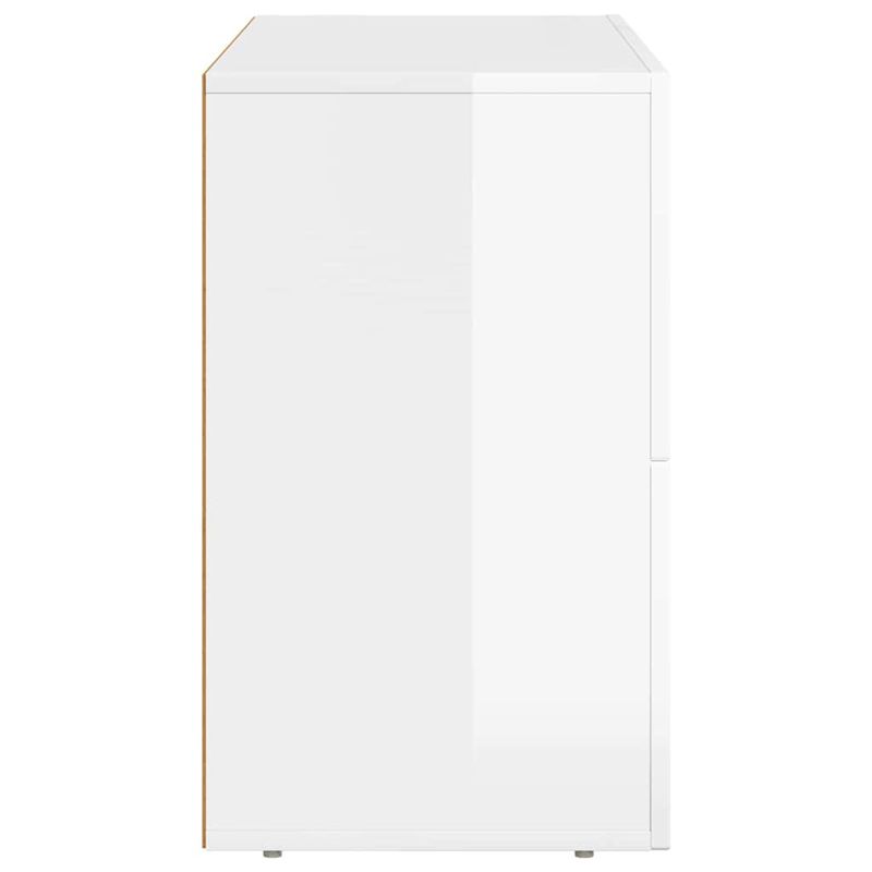 Casa si Gradina - Mobilier - Comode si corpuri - Corpuri bucatarie - Bufet Alb lucios 80.5 x 35 x 59 cm Lemn compozit - Infinity.ro