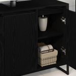 Casa si Gradina - Mobilier - Mobilier baie - Corpuri baie - Dulap de Baie cu usa Stejar Negru 90 x 30 x 60 cm Lemn compozit - Infinity.ro