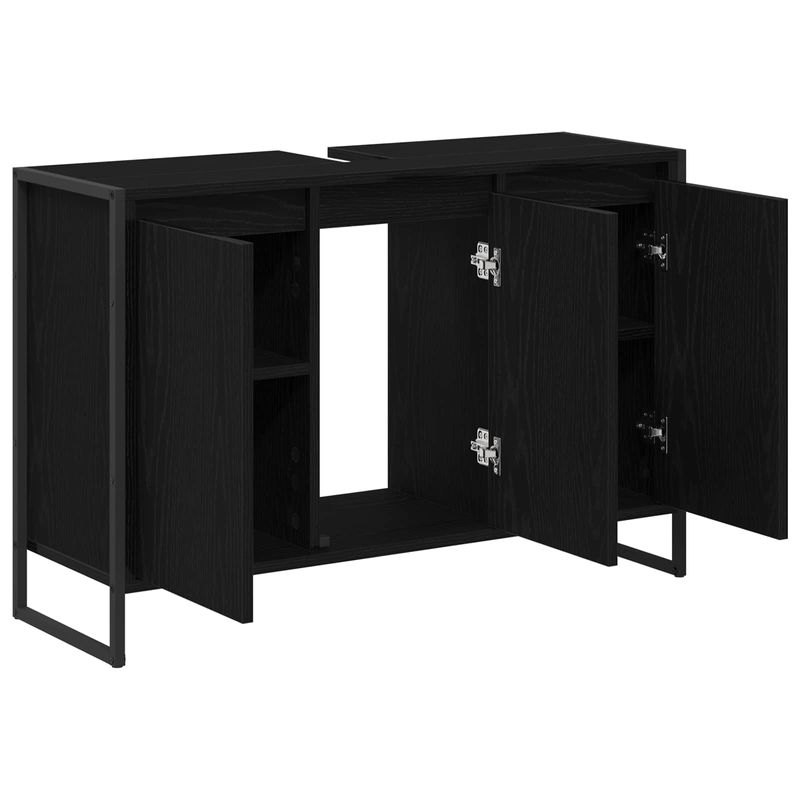 Casa si Gradina - Mobilier - Mobilier baie - Corpuri baie - Dulap de Baie cu usa Stejar Negru 90 x 30 x 60 cm Lemn compozit - Infinity.ro