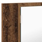 Casa si Gradina - Mobilier - Mobilier baie - Corpuri baie - Dulap cu oglinda pentru baie cu raft Lemn Vechi 80 x 12 x 45 cm - Infinity.ro
