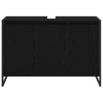 Casa si Gradina - Mobilier - Mobilier baie - Corpuri baie - Dulap de Baie cu usa Stejar Negru 90 x 30 x 60 cm Lemn compozit - Infinity.ro