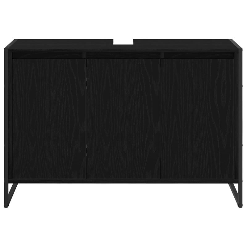 Casa si Gradina - Mobilier - Mobilier baie - Corpuri baie - Dulap de Baie cu usa Stejar Negru 90 x 30 x 60 cm Lemn compozit - Infinity.ro