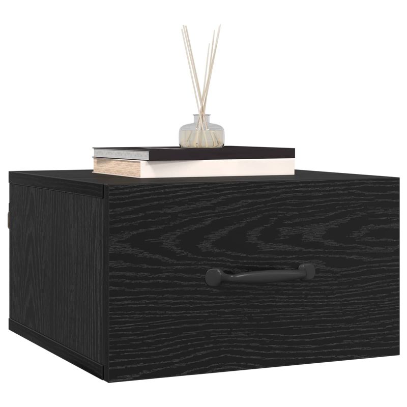 Casa si Gradina - Mobilier - Comode si corpuri - Noptiere - Noptiera Stejar Negru 35 x 35 x 20 cm Lemn compozit - Infinity.ro