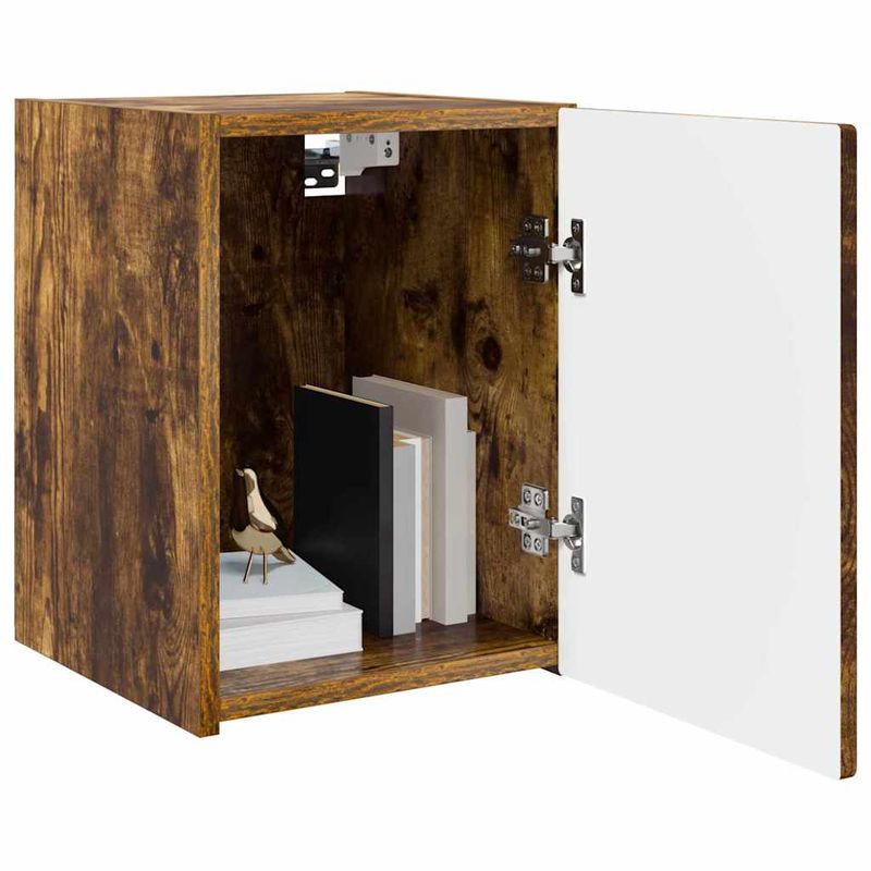 Casa si Gradina - Mobilier - Comode si corpuri - Comode - Dulap TV de perete Stejar fumuriu 30 x 31 x 40 cm Lemn compozit - Infinity.ro