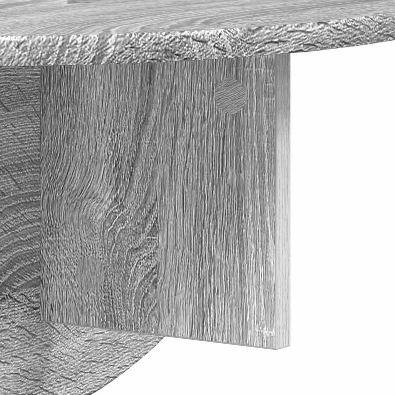 Casa si Gradina - Mobilier - Biblioteci si rafturi - Rafturi - Raft de perete 2 pcs Gri Sonoma 38 x 19 x 19 cm Lemn compozit - Infinity.ro